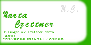 marta czettner business card
